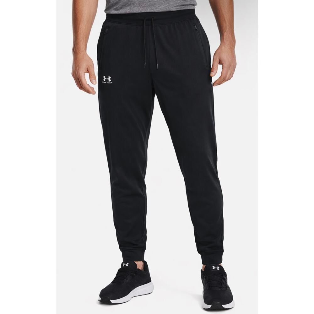 Men’s Under Armour Black ColdGear Joggers Size XXL Loose Fit Athletic Sweatpants